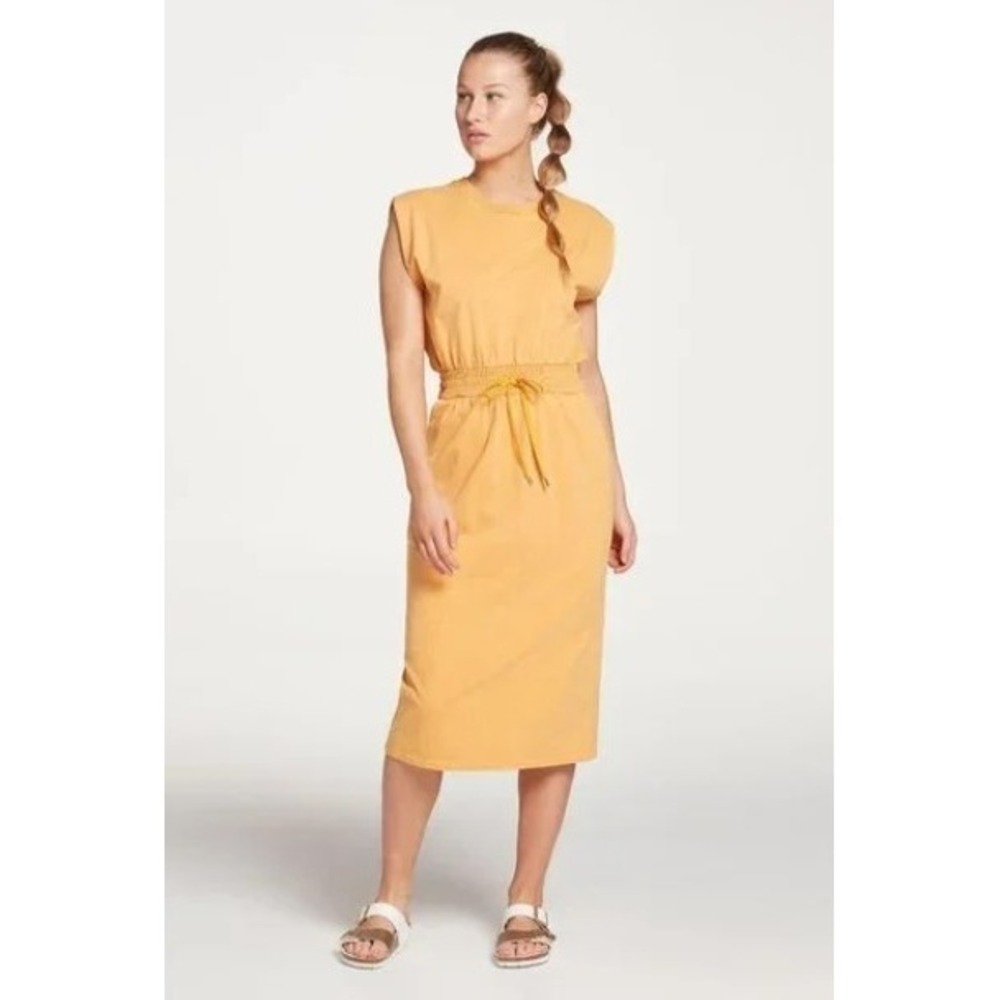 CALIA By Carrie Underwood‎ Women's Extended Shoulder Midi Dress Glowing Umber XL